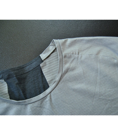 Lululemon Two Toned Gray Short Sleeve Shirt