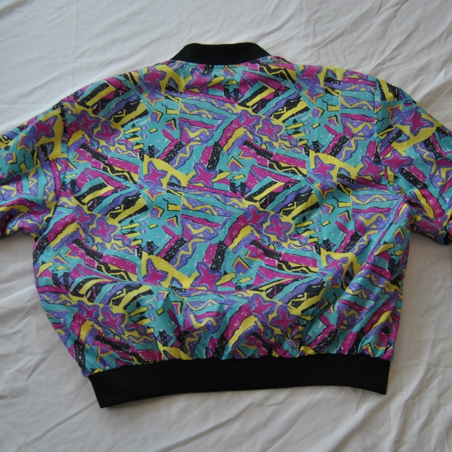 The Incrowd Collection 90 Pattern Full Zip up Jacket Large