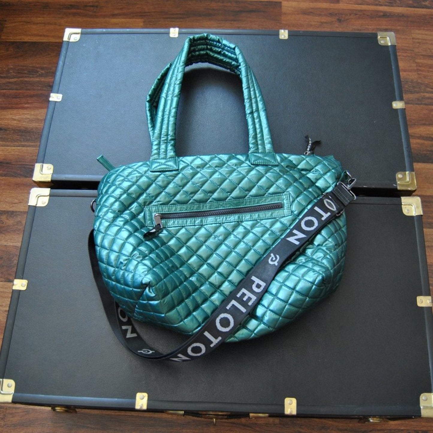 Oliver Thomas x Pelton Very Rare Teal Duffle Bag w/ Small Inner Tote
