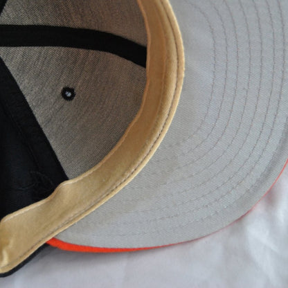 Vintage Detroit Tiger New Era Fitted Hat 7 3/8 Navy/Black & Orange
