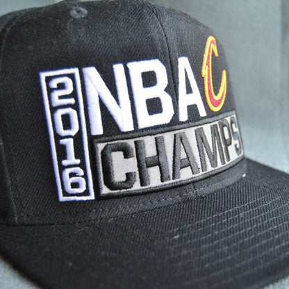 Cleveland Cavaliers 2016 NBA Champs Black Snapback Hat