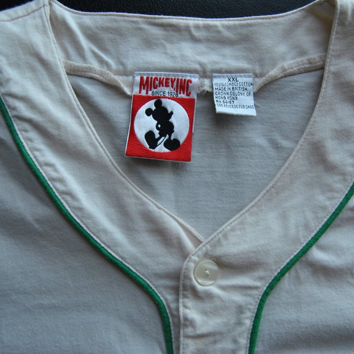 Mickey Inc Short Sleeve Team Mickey XX-Large Button up Baseball Jersey