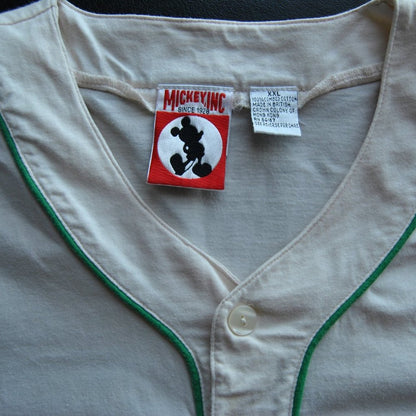 Mickey Inc Short Sleeve Team Mickey XX-Large Button up Baseball Jersey