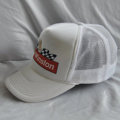 The Winston Vintage White Snap Back Trucker Hat