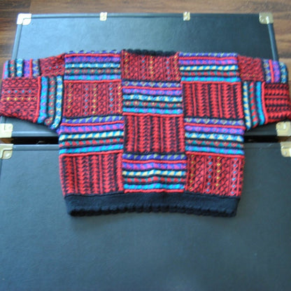 The Peruvian Connection Handmade Sweater Red Petite
