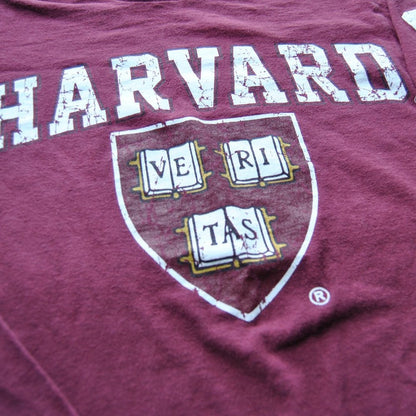 Harvard Crimson Ve Ri Tas Small Crimson Delta Pro Weight Long Sleeve Shirt