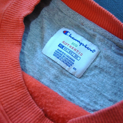 Champion Eco Authentic X-Large Orange Crewneck Sweater