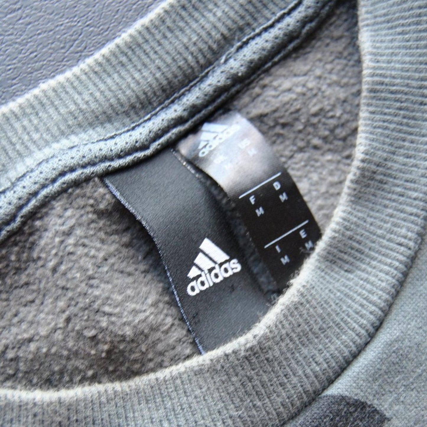 Adidas Training Medium Gray Crewneck Sweater w/ Cool Design