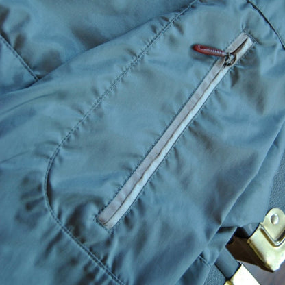 Large Vintage Nike Rain Jacket with Hideaway Hoodie Gray Red