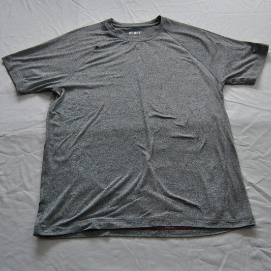 Rhone Large Gray Short Sleeve Shirt