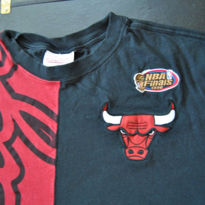 Chicago Bulls Mitchell & Ness NBA Finals 1996 Medium Red & Black Short Sleeve
