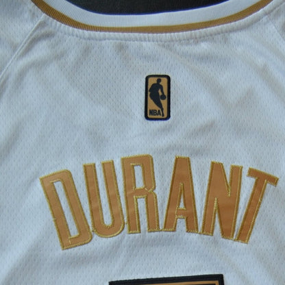 New York Nets Kevin Durant #7 White Nike Jersey