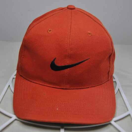 Vintage Nike Orange Snap Back Hat with Black Swoosh (90s)
