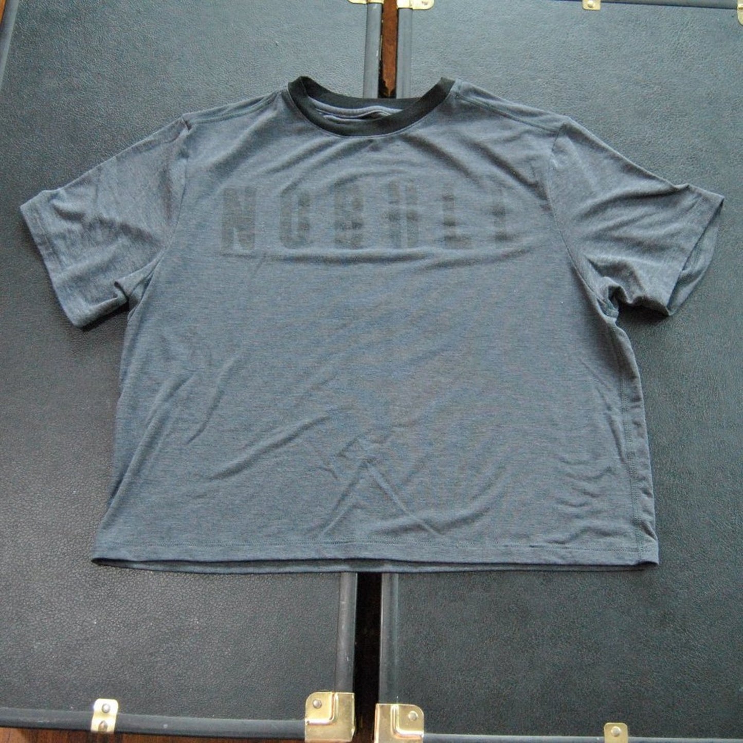 No Bull Crop Top Dark Gray Small