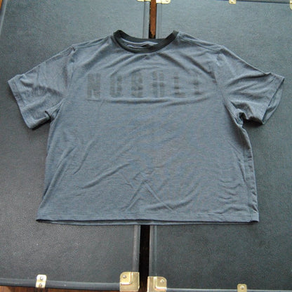 No Bull Crop Top Dark Gray Small