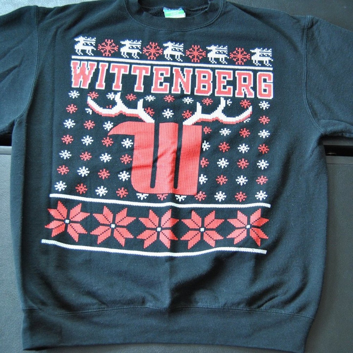 Champion Wittenberg Christmas Medium Black Crewneck Sweater