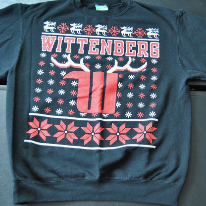 Champion Wittenberg Christmas Medium Black Crewneck Sweater