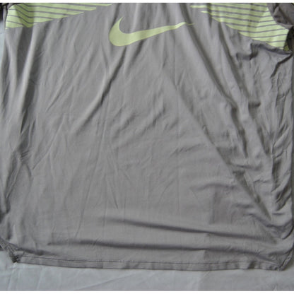 Nike Trail Lightweight Medium Gray & Yellow Quarter-zip Hoodie