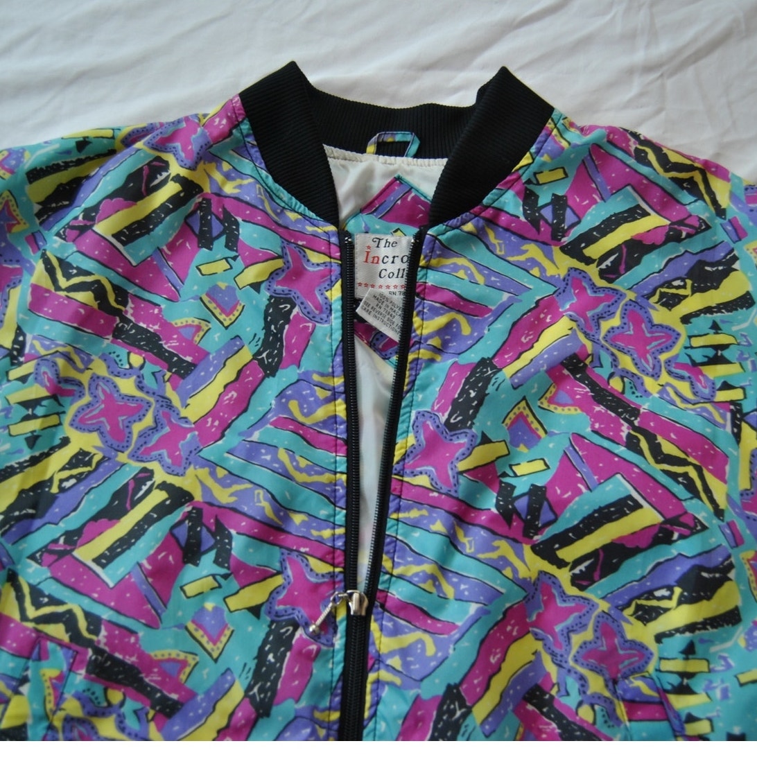 The Incrowd Collection 90 Pattern Full Zip up Jacket Large