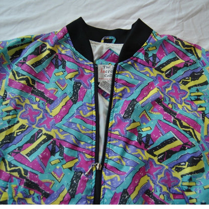 The Incrowd Collection 90 Pattern Full Zip up Jacket Large