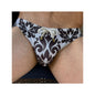 Marcuse White and Black Classy Pattern Swim Brief Size: Medium