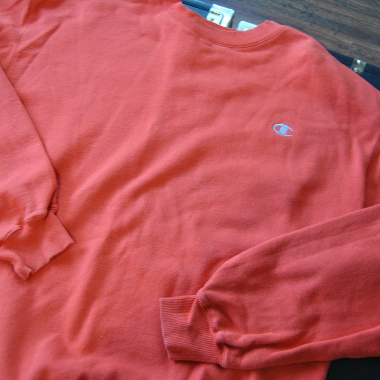 Champion Eco Authentic X-Large Orange Crewneck Sweater