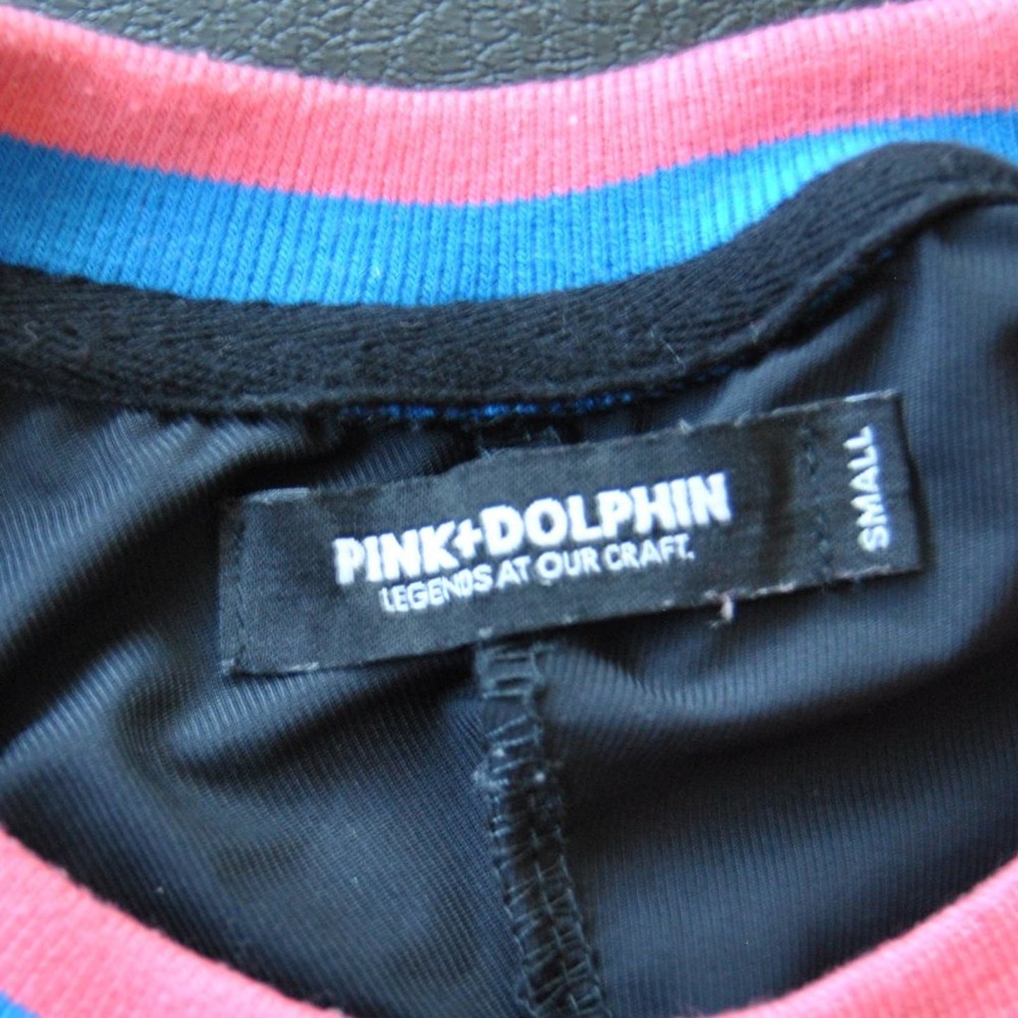 Pink Dolphin Small Black w/ Multi-Color Sleeve Jersey