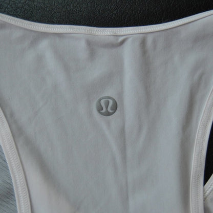 Lululemon Mesh Pattern Tank Top White