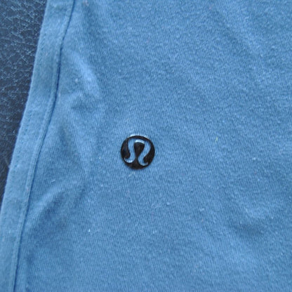 Lululemon Sweatpants Medium Blue w/ Black Stripe & Zipper Pockets