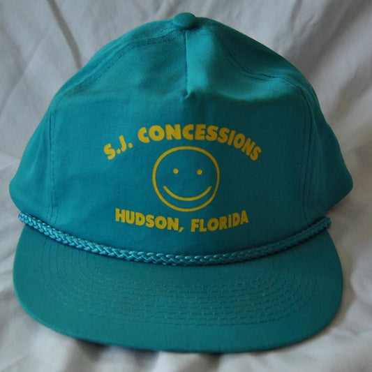 S.J Concessions Hudson Teal, Blue, & Yellow  Florida Snapback Hat (OSFM)