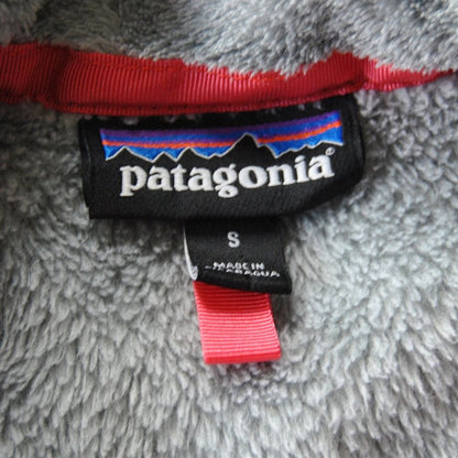 Patagonia Small Gray & Pink Women's Re Tool Snap-T Fleece Pullover Sweater