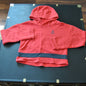 Psycho Bunny Small Red w/ Black Stripe Crop Top Hoodie