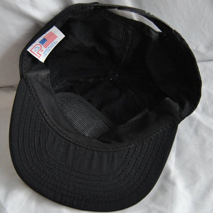 Lighting Bolt Black Vintage Snap Back Hat