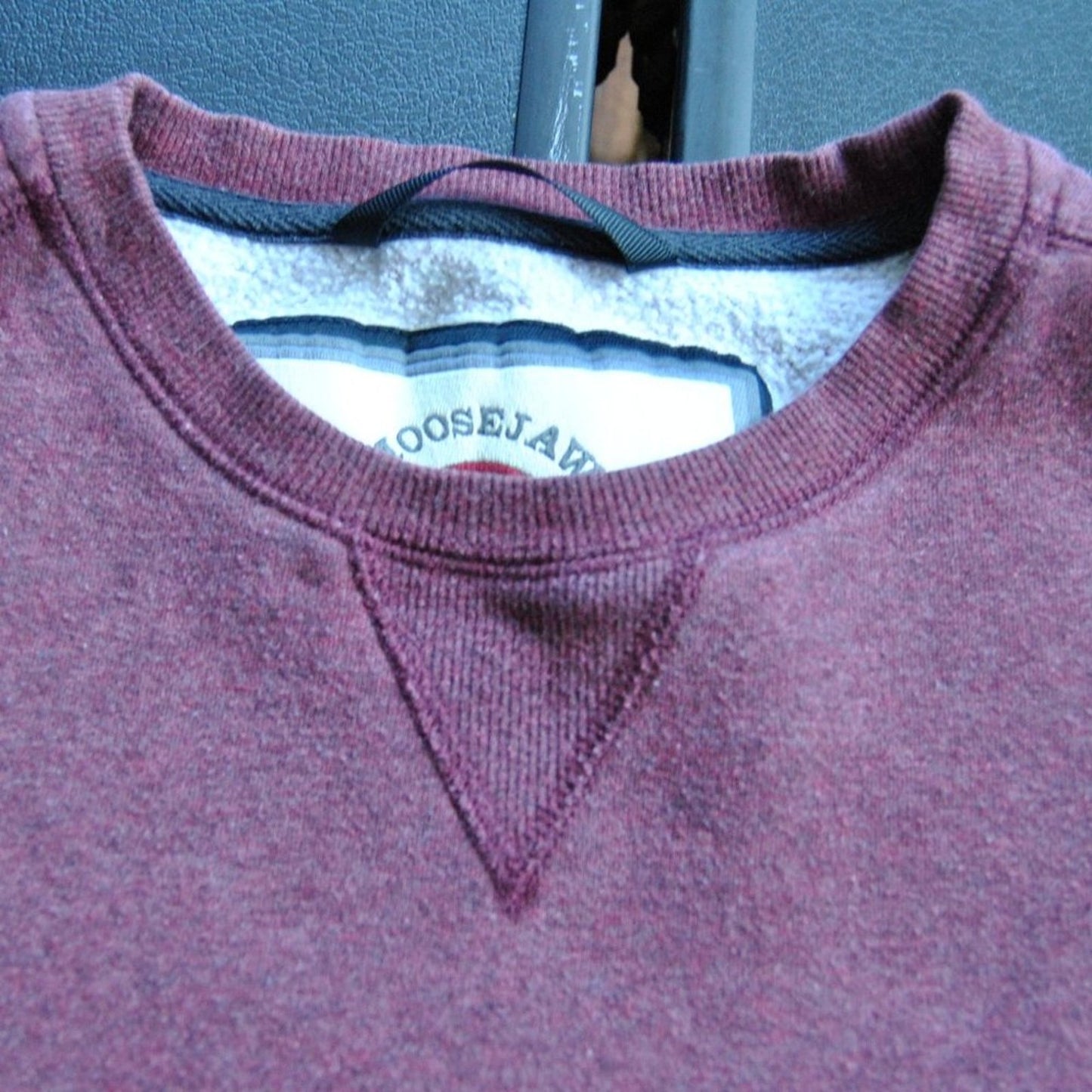 Moosejaw Mountaineering Medium Crewneck Sweater with Pockets Maroon