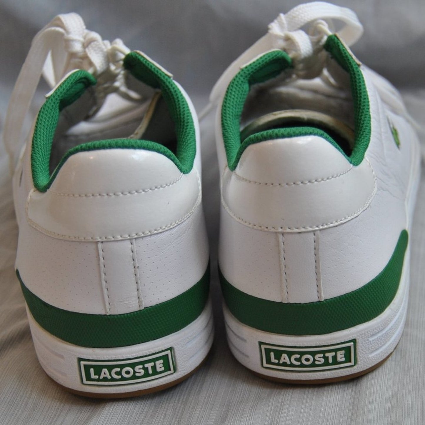 Lacoste White & Green Shoes Men's Size: 13