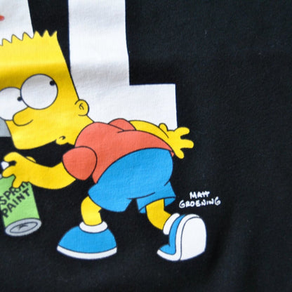 The Simpsons x Stay Real Large Black Short Sleeve Shirt w/ Bart Simpson