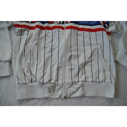 Vintage 80s Slazenger Jimmy Connors Full Zip Track Jacket Mens Large