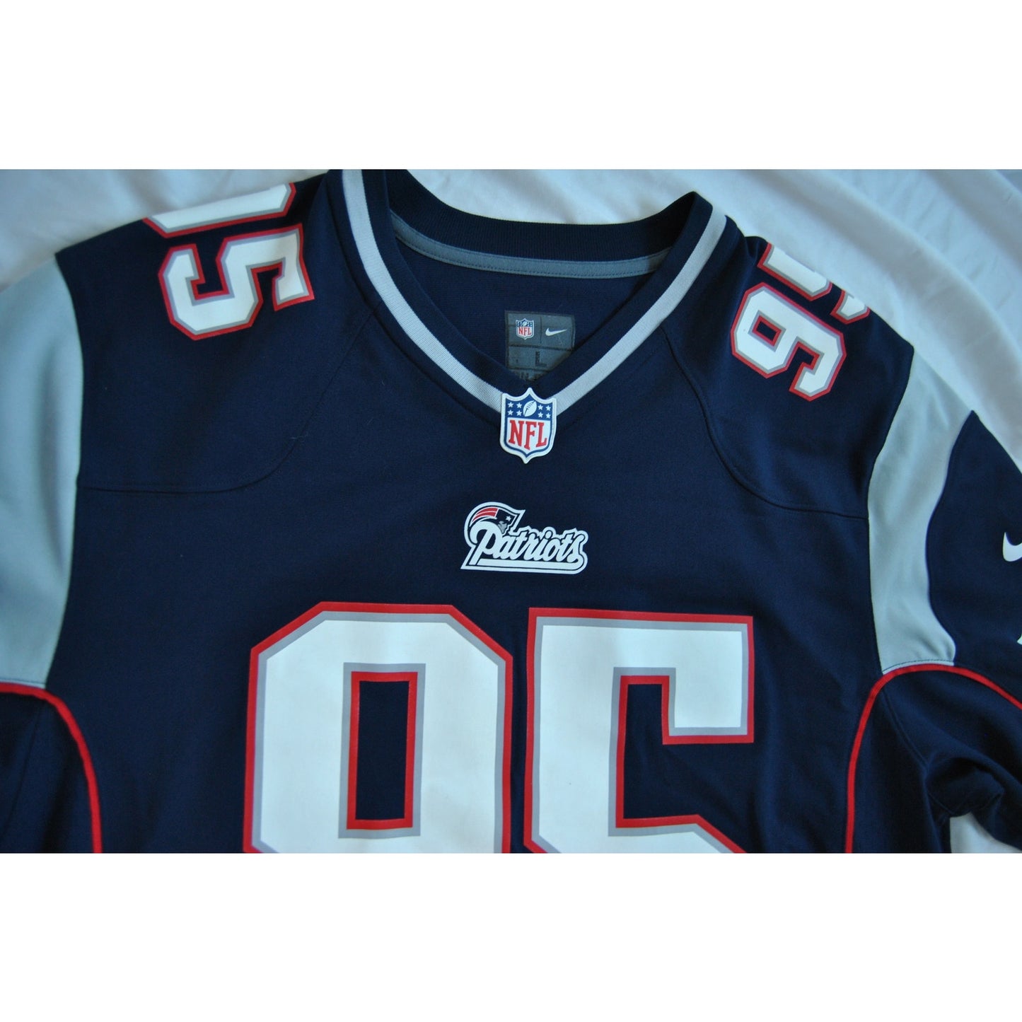 Chandler Jones #95 New England Patriots NFL Nike Game Day Jersey Large