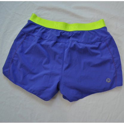 Marmot Purple & Neon 3" Shorts w/ Inner Liner Small