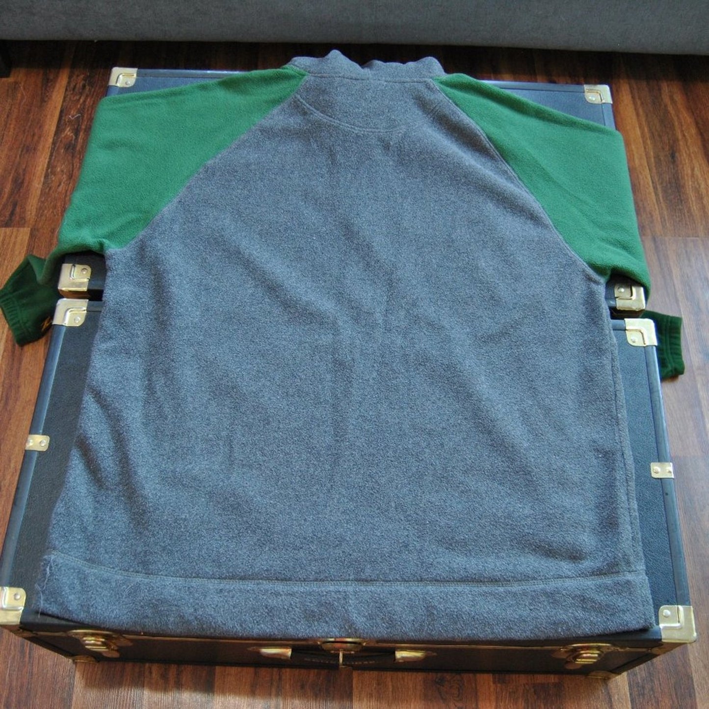 Green Bay Packers Football NFL X-Large Fleece Hoodie Vintage Green & Gray