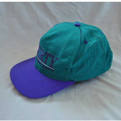 Statue Liberty New York City 90s Vintage Teal & Purple Snapback Hat