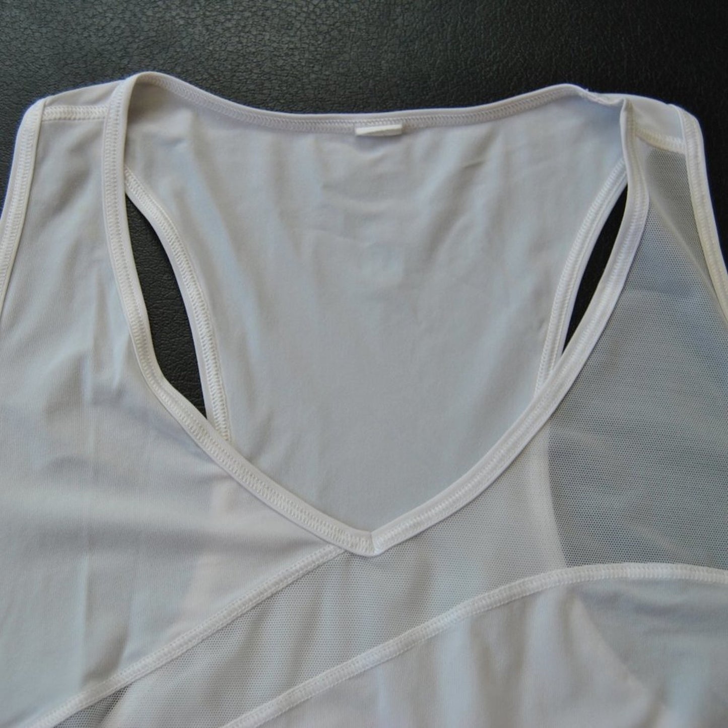 Lululemon Mesh Pattern Tank Top White