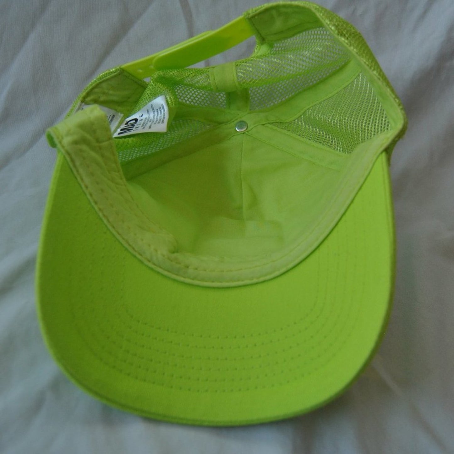 Bart Simpson Skateboarding Patch Neon Green/Yellow Snapback Trucker Hat