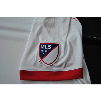 New York Red Bulls MLS Red & White Adidas Jersey Size: Large