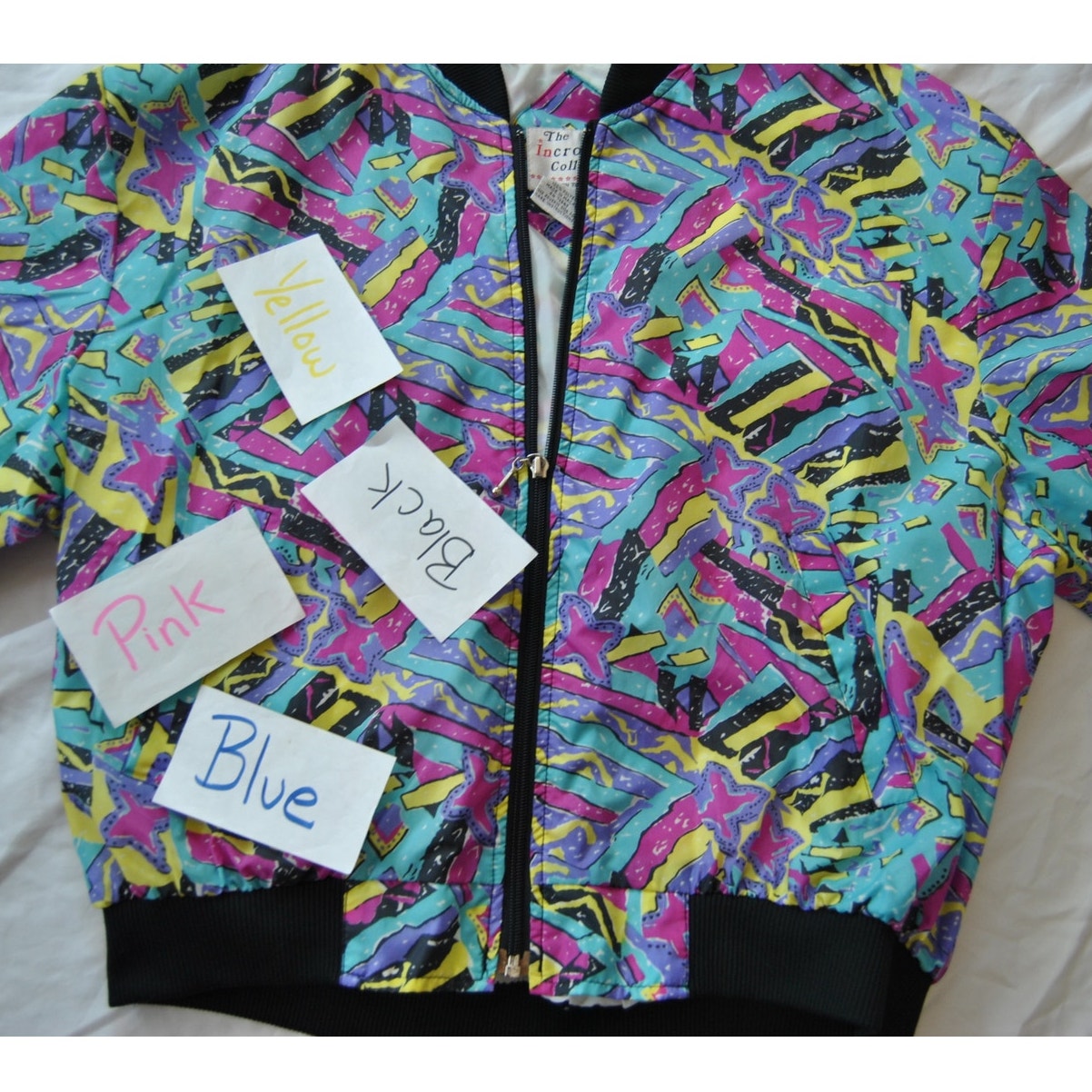 The Incrowd Collection 90 Pattern Full Zip up Jacket Large