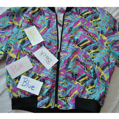 The Incrowd Collection 90 Pattern Full Zip up Jacket Large
