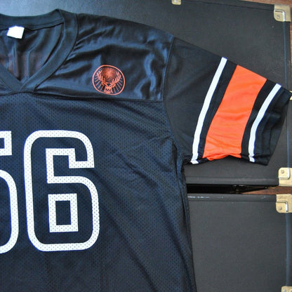 Jägermeister X-Large Black and Orange #56 Football Jersey