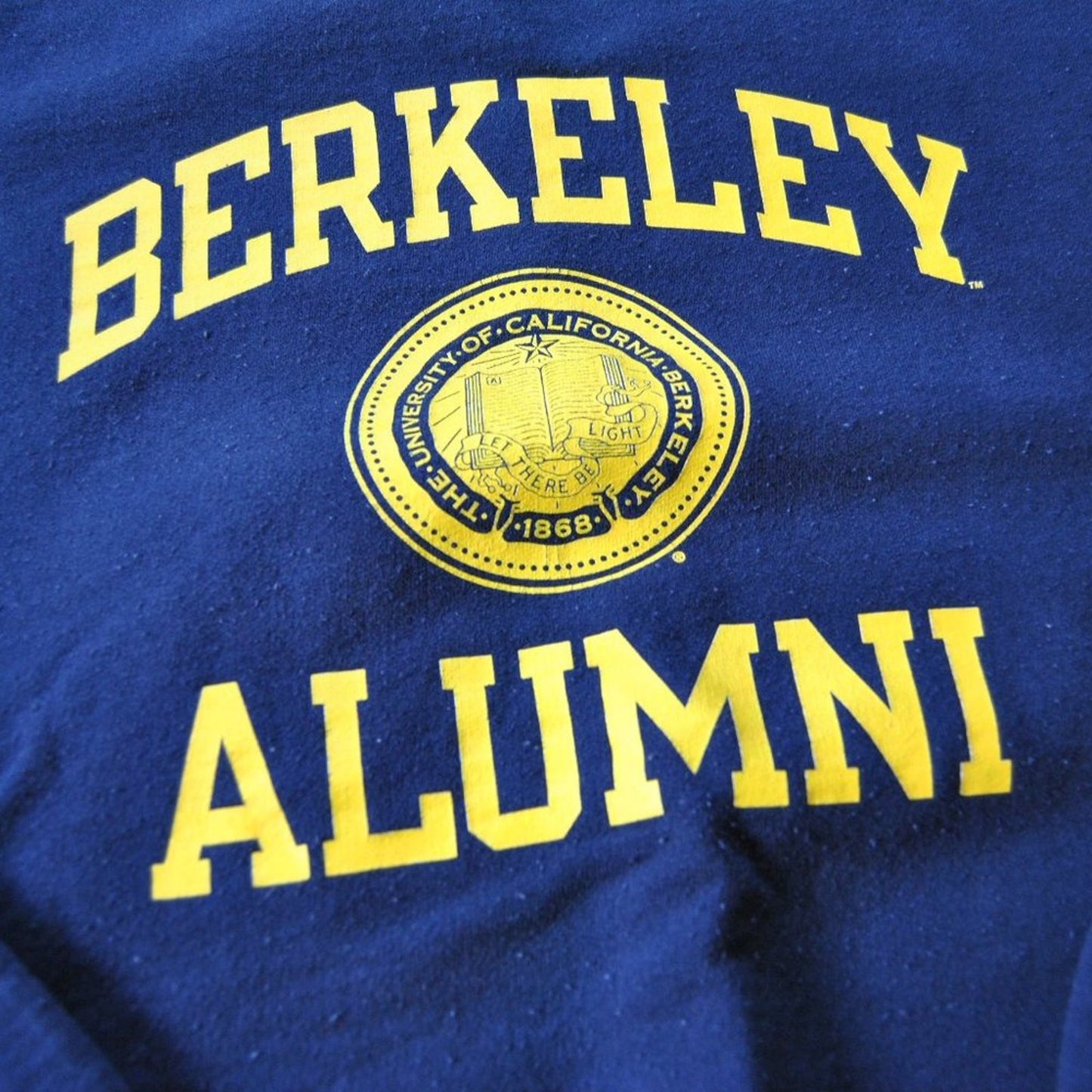 Berkley Alumni Small Blue & Yellow Champion Crewneck Sweater