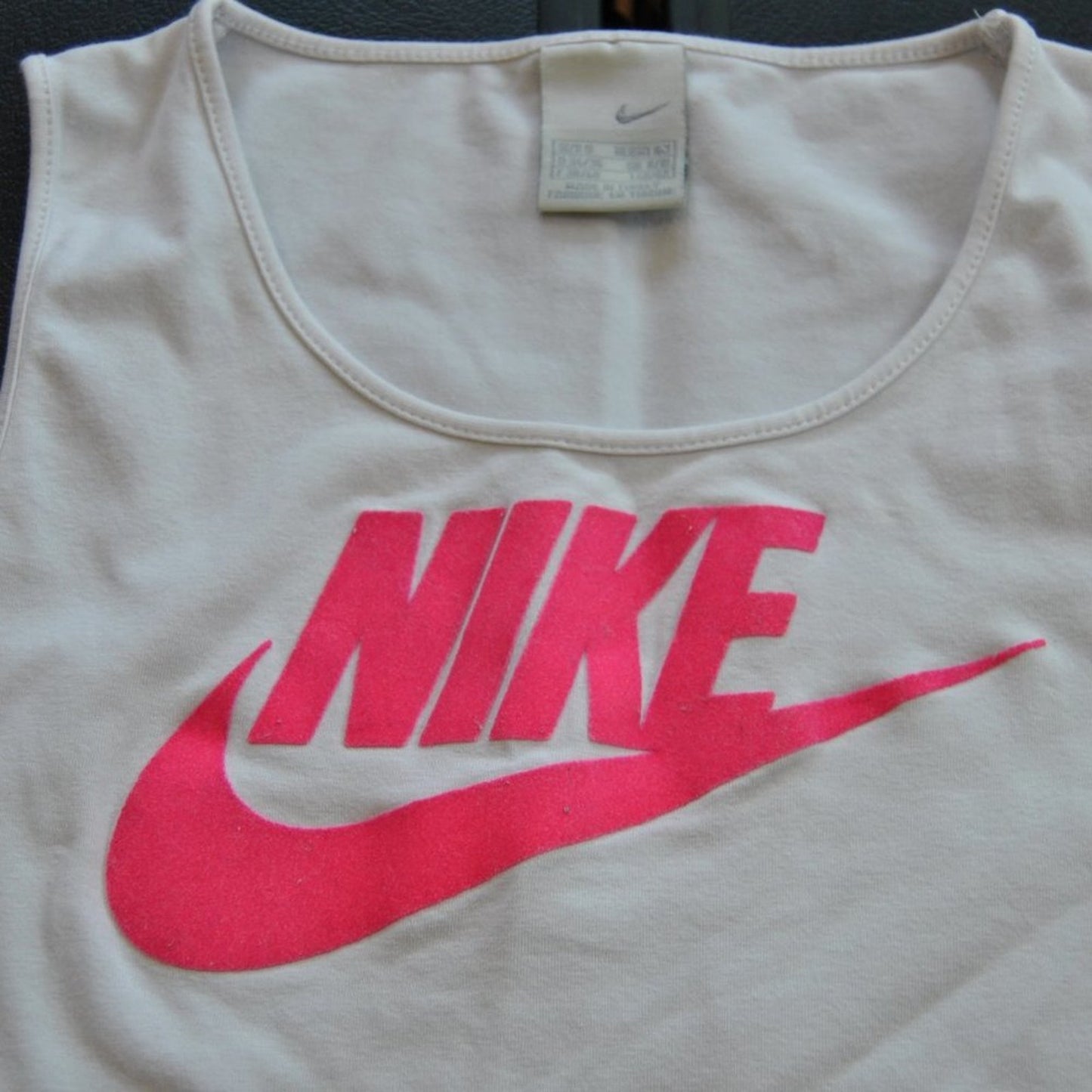 Nike Sport Tank Top Small Pink White