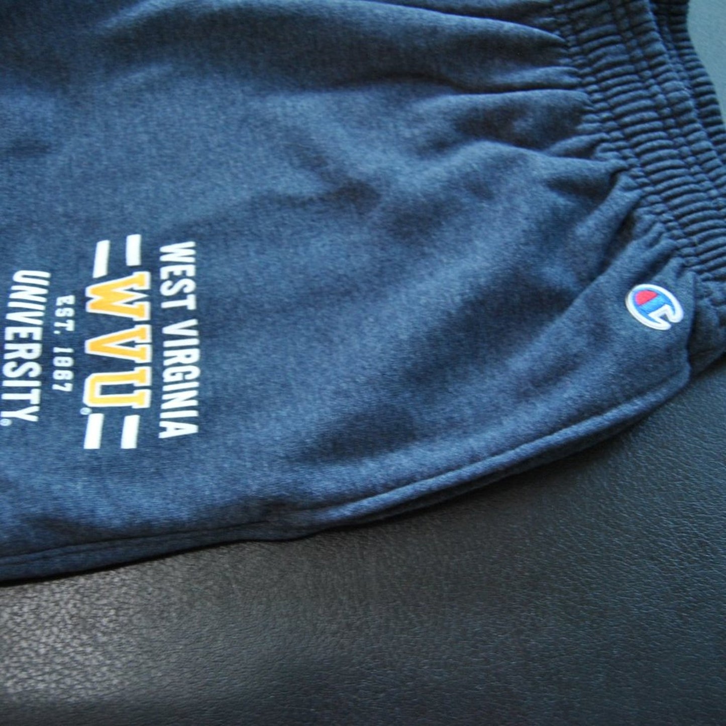 West Virginia University (WVU) X-Large Navy Blue Champion Sweatpants